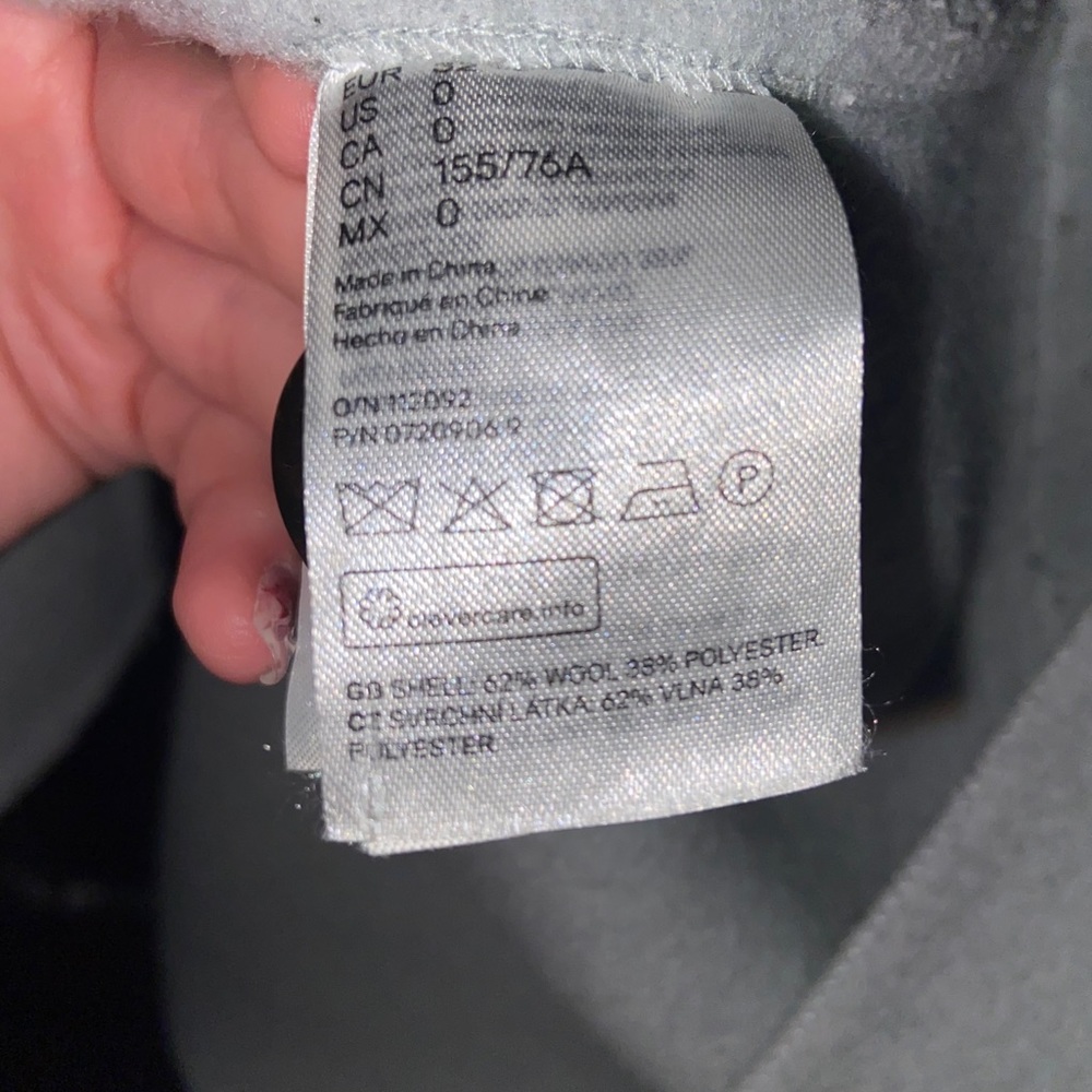 H&M wool baby blue coat - Picture 4 of 5